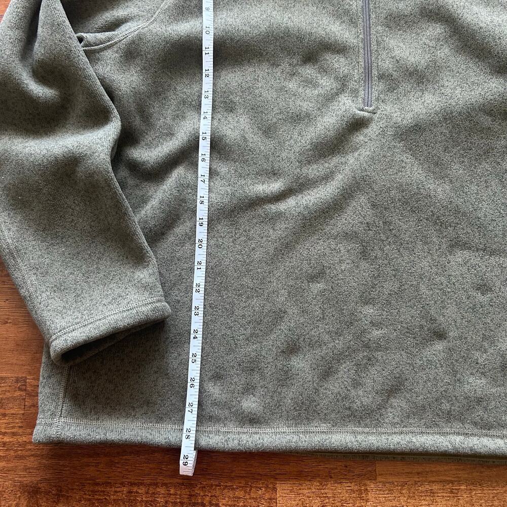 North face urban outdoor men’s half zip hunter, green fleece pullover size XXL - Picture 5 of 9